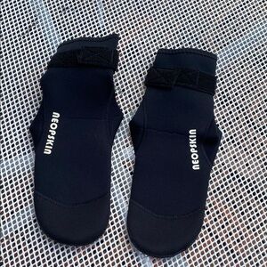 Black Neoprene Socks Large